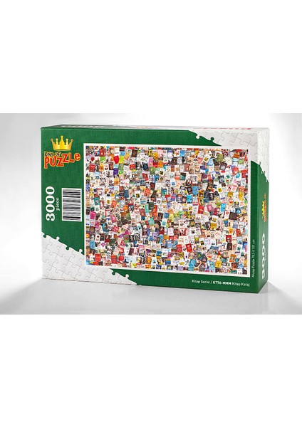 King Of Puzzle Kitap Kolaj Ahşap Puzzle 3000 Parça