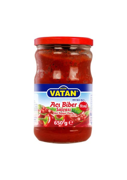 Bizim Vatan Acı Biber Salçası 650 gr