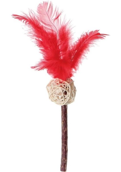 Matatabi Tüylü Örgü Top Kedi Oyuncağı 19 cm