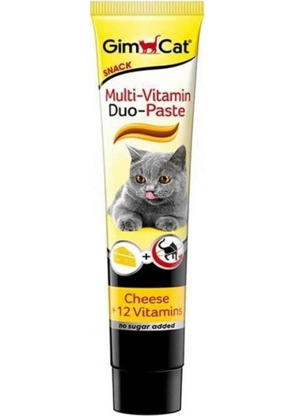 Gimcat Duo Paste Peynirli 12 Vitaminli Kedi Macunu 50GR