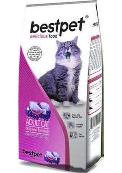 Bestpet Selection Tavuklu Yetişkin Kedi Maması 1 kg