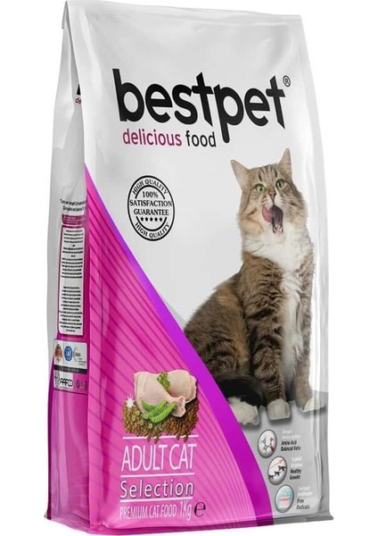 Bestpet Selection Tavuklu Yetişkin Kedi Maması 1 kg