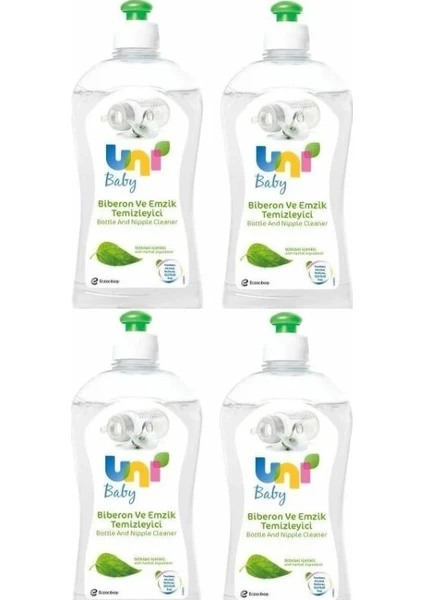 Uni Baby Paraben Içermeyen Biberon Emzik Temizleyici 500 Ml*4 Adet