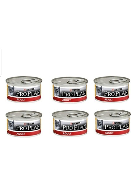 Proplan Adult Tavuklu Konserve Yetişkin Kedi Maması 85 gr 6 Adet