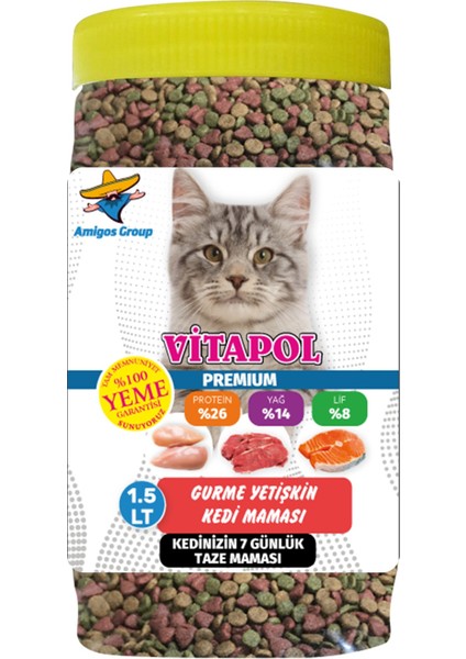 Yetişkin Kedi Gurme Maması 1.5 Lt