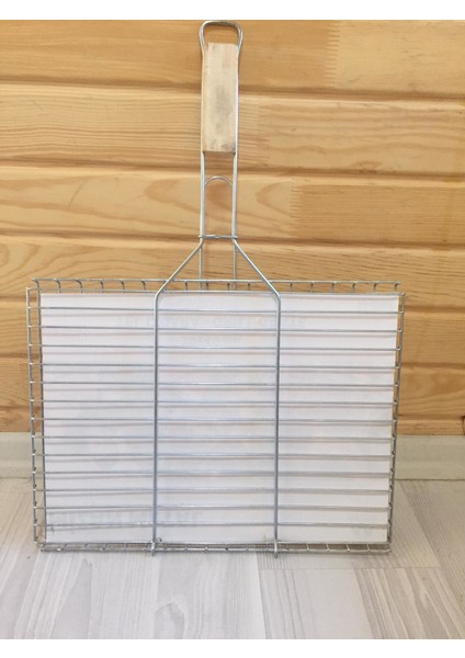 Metal Ağaç Saplı Et Balık Tavuk Izgara Teli 30 x 40 cm indirimleri