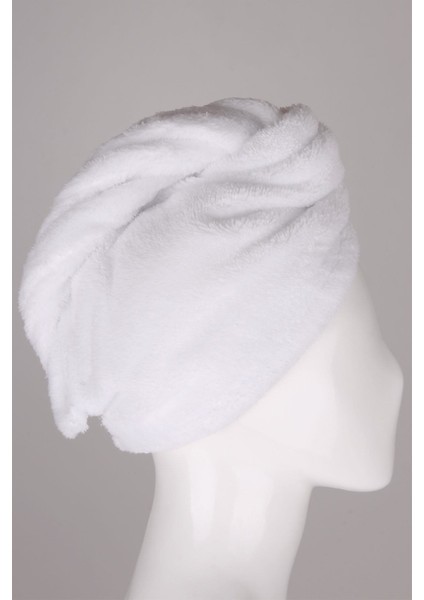 Mikrofiber Düğmeli Saç Kurulama Havlu Bone