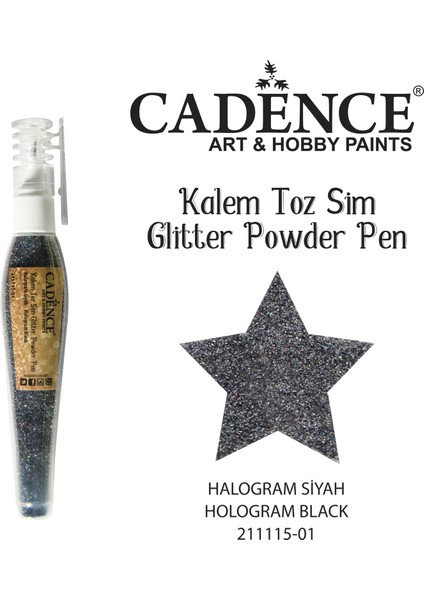 Kalem Toz Sim 21111501 Holo Gram Siyah 10 gr