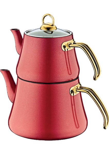 Anna Granit Kırmızı Çaydanlık