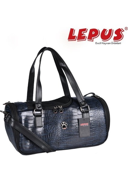 Kedi ve Köpek Için Duffle Bag Lacivert 3X23X46H cm