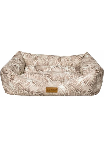 Makaron Dikdörtgen Yatak VR13 Kahverengi Yapraklı (S) 50X38X19H cm