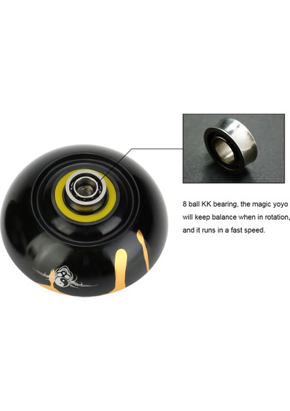 Magic Yoyo Profesyonel Sihirli Yoyo N11 Alüminyum Alaşım Metal (Yurt Dışından)