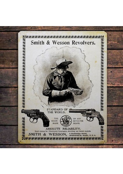 Dmt Art Design Smith and Wesson Metal Poster