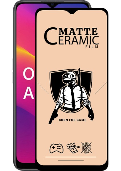 Oppo A5 2020 Tam Kaplayan Mat Seramik Nano Esnek Ekran Koruyucu Cam