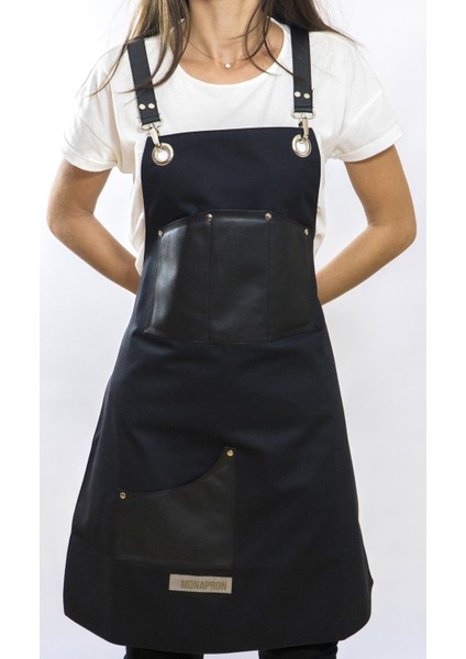 Özel Tasarım Barista Ahşap Seramik Kuaför Önlük 20 Giotto Siyah fiyatları