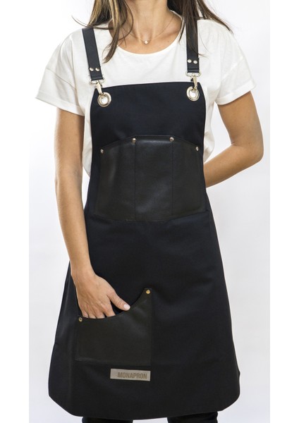 Özel Tasarım Barista Ahşap Seramik Kuaför Önlük 20 Giotto Siyah fırsatları