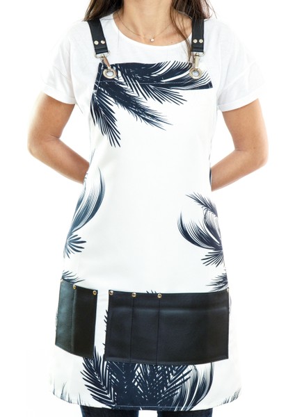 Özel Tasarım Barista Ahşap Seramik Kuaför Önlük 28B Lucas Monapron