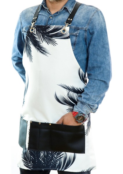 Özel Tasarım Barista Ahşap Seramik Kuaför Önlük 28B Lucas Monapron fırsatları