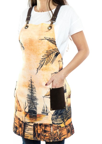 Özel Tasarım Barista Ahşap Seramik Kuaför Önlük 31 Donato Monapron fırsatları