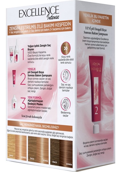 Loreal Paris Saç Boyası - Excellence Intense 8.34 Zengin Sıcak Sarı