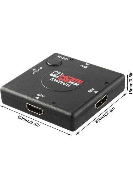 HDMI Çoklayıcı 3 Port 1080P HDMI Switch Splitter