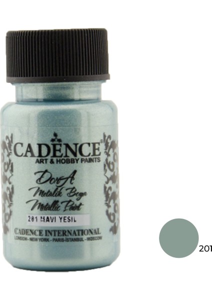 Boya Dora Metalik 50 ml 201 Mavi Yeşil