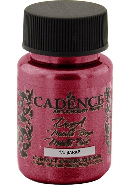 Dora Metalik Boya 50 ml Şarap 175