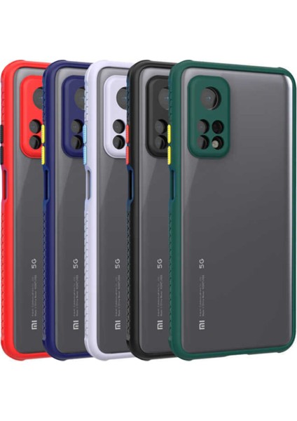 Xiaomi Mi 10T 5g Kılıf Kamera ve Köşe Korumalı Aircolor Kapak - Kırmızı fırsatları
