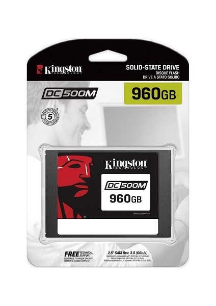 Kıngston 2,5" 960GB DC500M SEDC500M/960G 555MB/S 520MB/S Sata 3 (6gb/s) Enterprise SSD