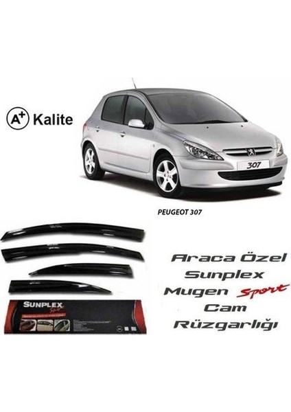 Peugeot 307 Cam Rüzgarlığı Mugen Tip Sunplex fiyatları