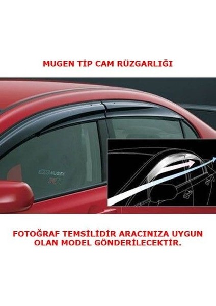 Vw crafter cam rüzgarlığı 2007+ mugen tip sunplex