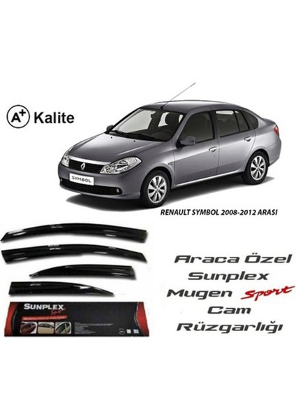 Renault clio Symbol cam rüzgarlığı 2008 / 2012 mugen tip sunplex