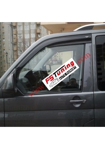 Vw transporter t5 cam rüzgarlığı 2'li sunplex