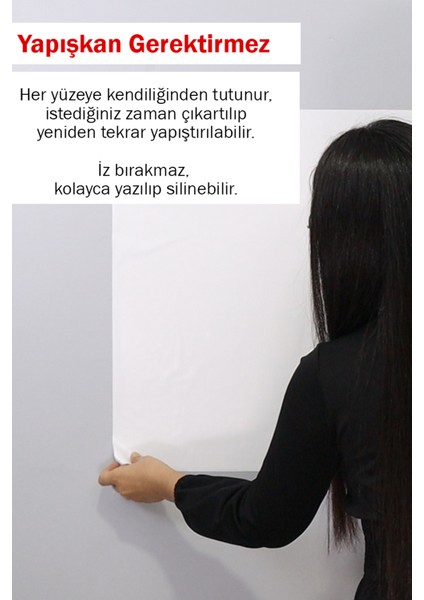 Statik Kağıt 120 X 100 Cm Beyaz (1 Alana 1 Hediye)