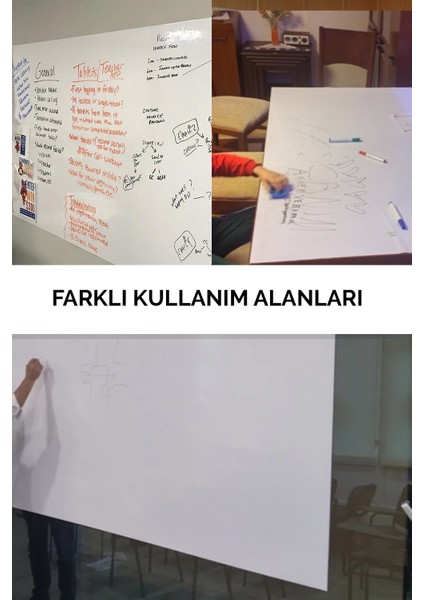 Statik Kağıt 120 X 100 Cm Beyaz (1 Alana 1 Hediye)