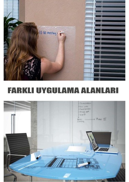 Pi Papers Akıllı Kağıt - 60x100 Cm Şeffaf 5 Adet, Not Belge Fotoğraf Tutucu Özellikli, Sihirli Inovatif Pano