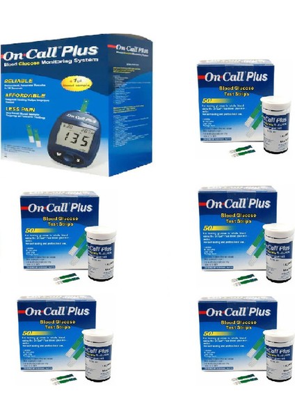 Ölçüm Cihazı + 5 KUTU(250 Ölçüm) Ölçüm Stribi
