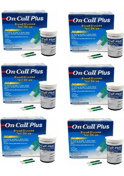 On Call Plus Ölçüm Stribi x 6 Kutu (300 Ölçüm)