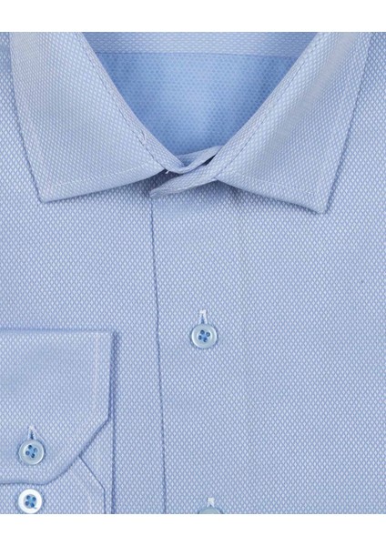Slim Fit Armür Desenli Erkek Gömlek fırsatları