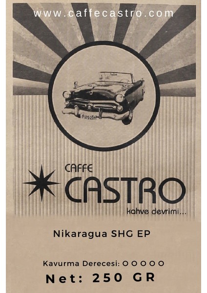 Nikaragua Shg Kahve 250 gr