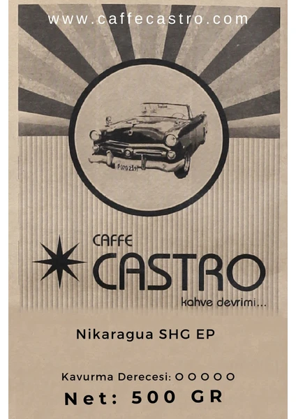 Nikaragua Shg   Kahve 500 gr