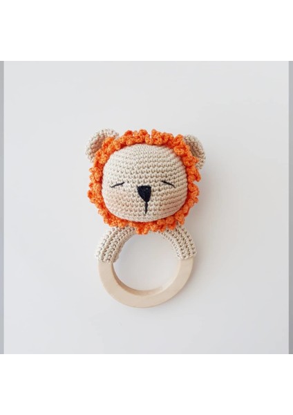 Aslan Çıngırak Amigurumi Örgü Oyuncak