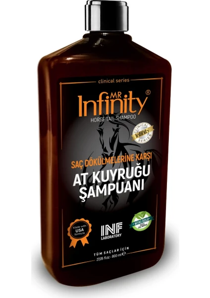 Mr Infinity At Kuyruğu Bitki Özlü + 24 Bitki Özel Saç Bakım Şampuanı 800 ML ()