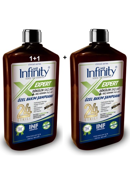 Mr Infinity Expert&horse Tail Dökülen Geç Uzayan Saçlar Için Şampuan 800 ML x 2 ( )