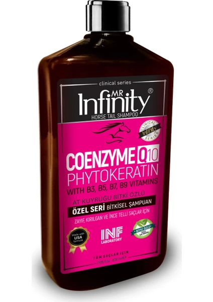 Mr Infinity Horse Tail Şampuan- At Kuyrugu & Coenzyme Q10 Phytokeratin 800 ml ( )