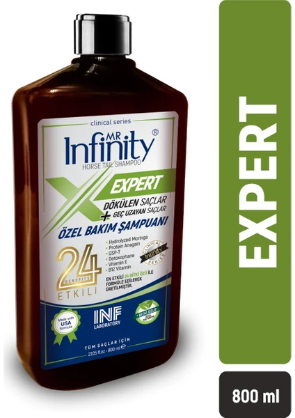 Mr Infinity Expert & Horse Tail Dökülen Geç Uzayan Saçlar Için Şampuan 800 ML ()