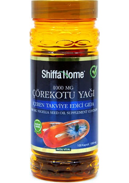 Çörekotu Yağı Kapsül 1000 Mg 100 Softgel 3 Adet