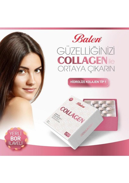 Collagen Kollajen Hidrolize Tip 1 800 Mg 60 Tablet x 3 Adet