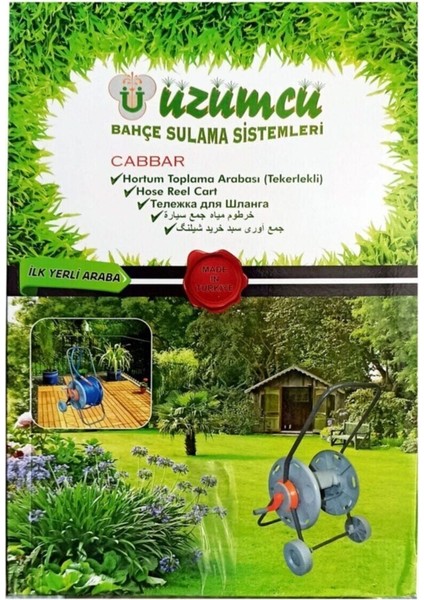 Hortum Sarma Makara Arabası 20 M + Bahçe Hortumu Set