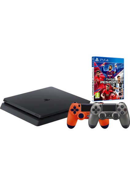 Ps4 Slim 500GB  Konsol + 2. Ps4 Kol + Ps4 Pes 2020Teşhir